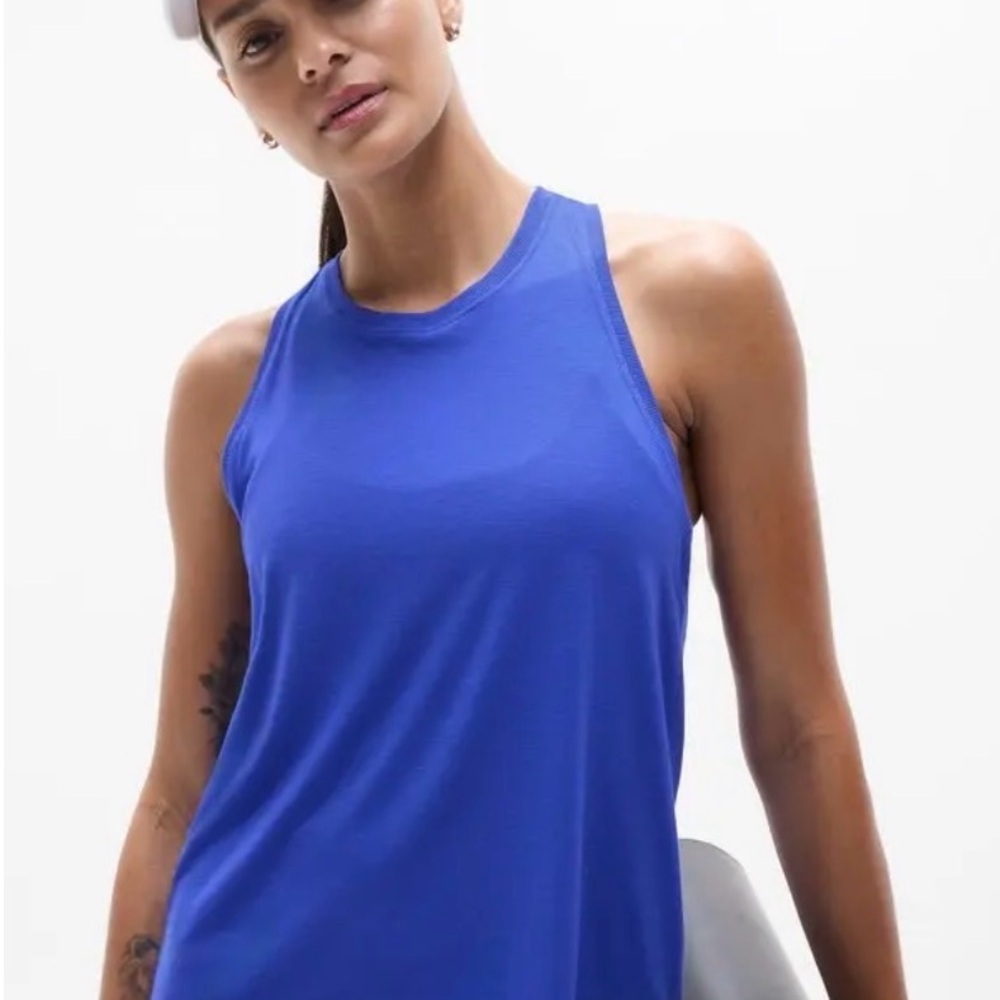 NWT Athleta Womens Ease In Tank - Varsity Blue - Large